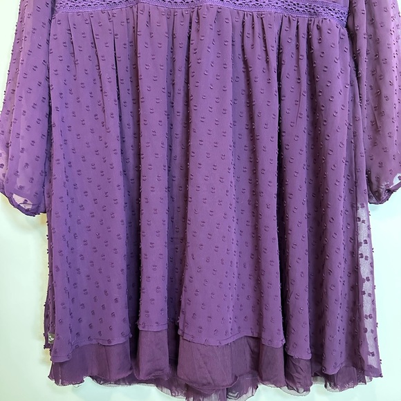 Matilda Jane purple Plum polka dot Dress Small - Picture 8 of 8